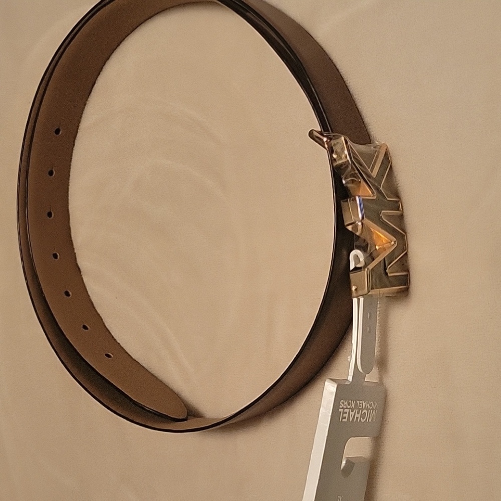 Michael Kors Women's Belt with Gold Buckle - Picture 9 of 12